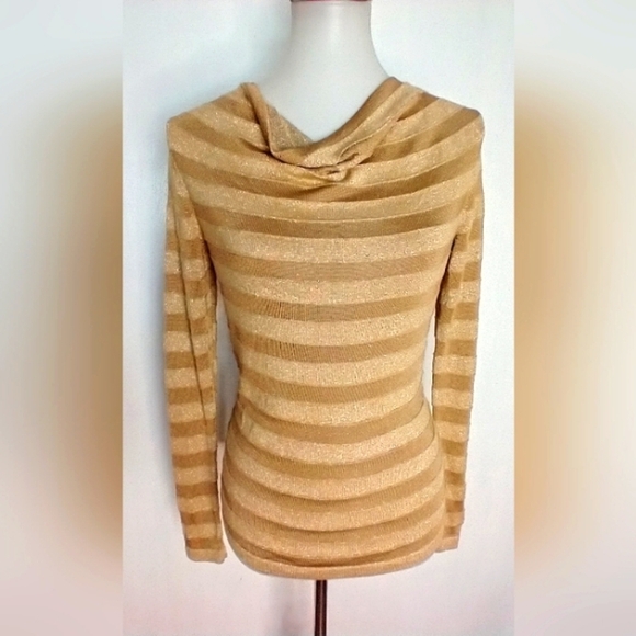 JONES NEW YORK GOLD KNIT COWL - Picture 1 of 7